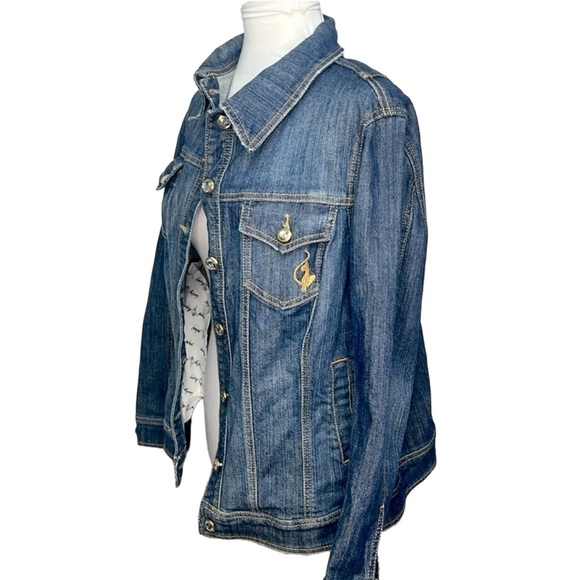Baby Phat Y2K Rhinestone Buttons Denim Jacket - Picture 2 of 5